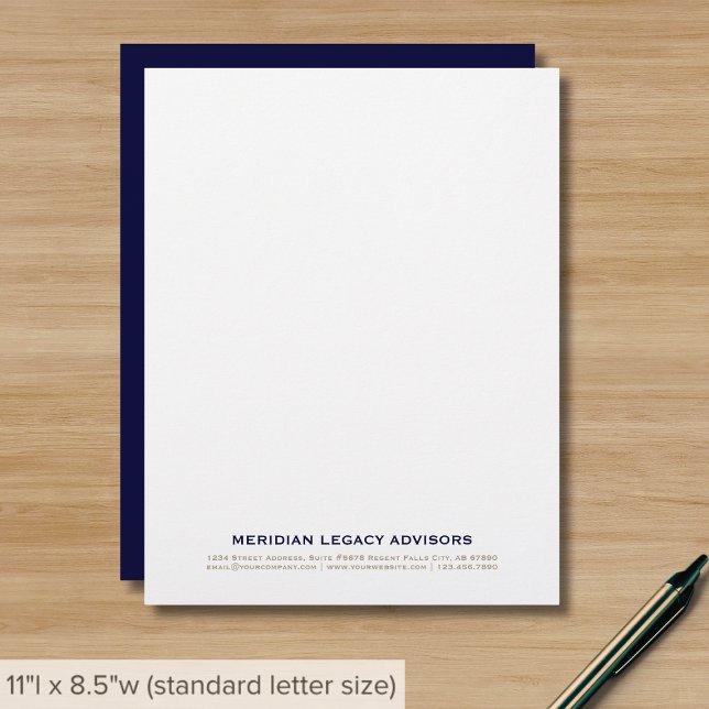 Papel Timbrado Empresa moderna e simples e minimalista (Criador carregado)