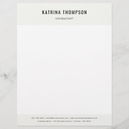 Papel Timbrado Empresa moderna minimalista