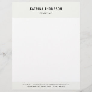 Papel Timbrado Empresa moderna minimalista