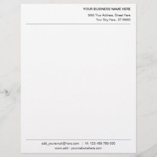 Papel Timbrado Empresa Personalizada Envia sua Cor e Fonte