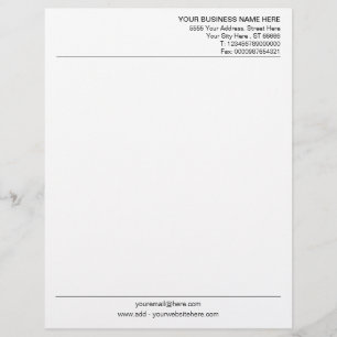 Papel Timbrado Empresa Personalizada Letterhead