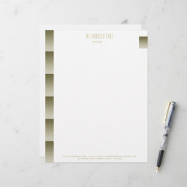 Papel Timbrado Empresa profissional Dourada e elegante