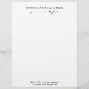 Papel Timbrado Empresarial Personalizado Moderno e
