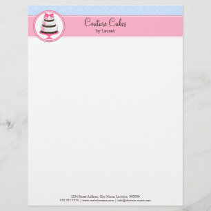 Papel Timbrado Empresas de padaria de bolos de Couto