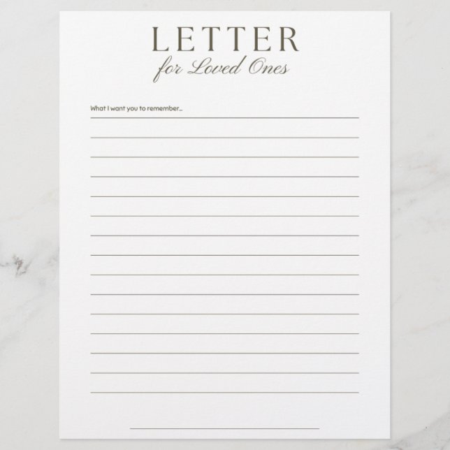 Papel Timbrado End-of-Life Letter to Loved Ones (Frente)