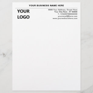 Papel Timbrado Endereço do Nome da Empresa Informações do Logotip