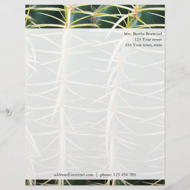 Papel Timbrado Endereço feito sob encomenda da foto tropical do (Frente)