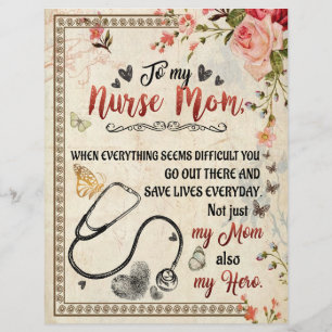 Papel Timbrado Enfermeira Mamãe Presente  Carta À Minha Enferme