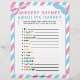 Papel Timbrado Enfermeiro Rhymes Emoji Pictionary [Surpresa do Gê