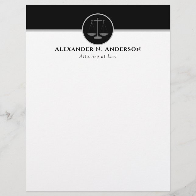 Papel Timbrado Escalas de Justiça (Frente)