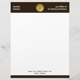 Papel Timbrado Escalas do cabeçalho do ESCRITÓRIO DE ADVOGADOS de