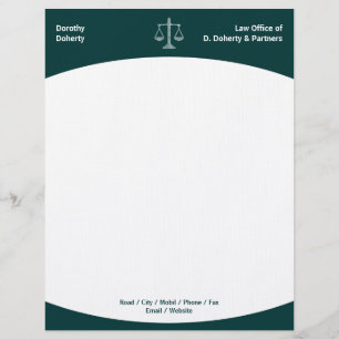 Papel Timbrado Escalas do cabeçalho do ESCRITÓRIO DE ADVOGADOS de