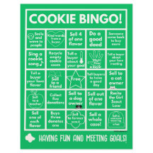 Escoteiro - Cookie Booth Bingo na Letterhead