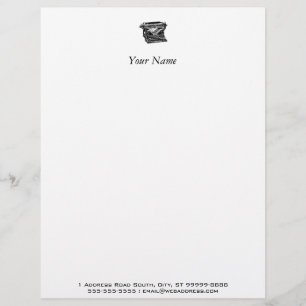 Papel Timbrado Escritor da máquina de escrever do Underwood