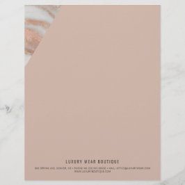 Papel Timbrado escritório de negócios de pedra de mármore com vea