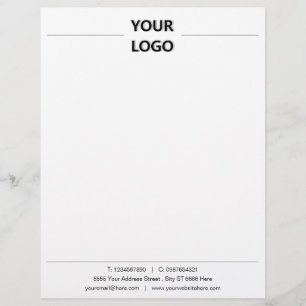 Papel Timbrado Escritório Personalizado Mantenha o logotipo