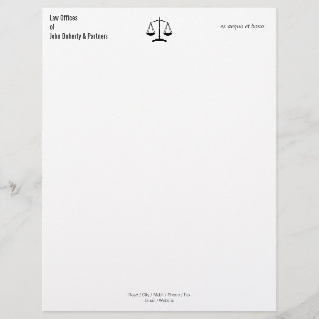 PAPEL TIMBRADO ESCRITÓRIOS DE DIREITO (Frente)