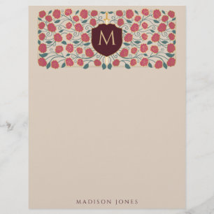 Papel Timbrado Espada e Escudo - Monograma de Fantasia Medieval