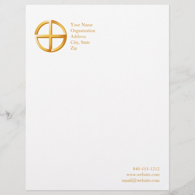Papel Timbrado Espiritualidade nativa 8,5" x 11" (Frente)