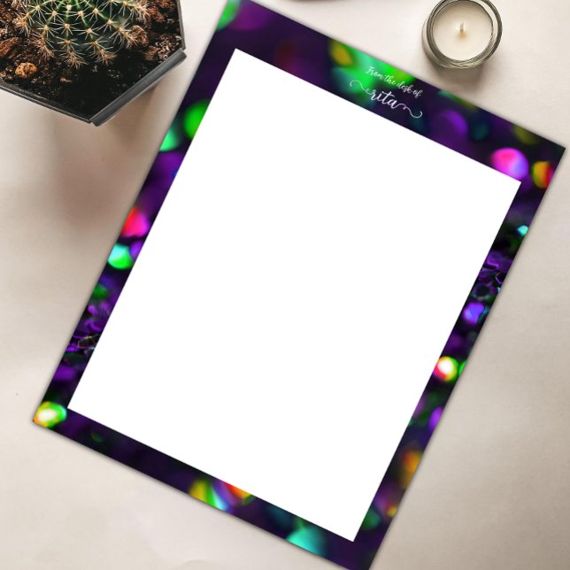 Papel Timbrado Espumantes roxos escuros (Criador carregado)