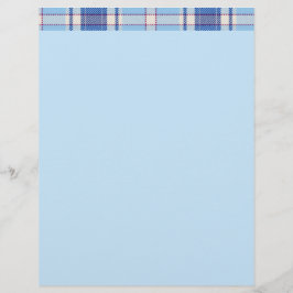 Papel Timbrado Estilo Chake Azul Rústico Simples