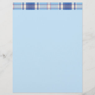 Papel Timbrado Estilo Chake Azul Rústico Simples