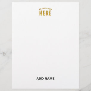 PAPEL TIMBRADO ESTILOSO BRANCO PERSONALIZÁVEL MODERNO VERIFICADO 