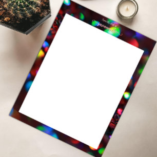 Papel Timbrado Estimulação Vermelha Escura