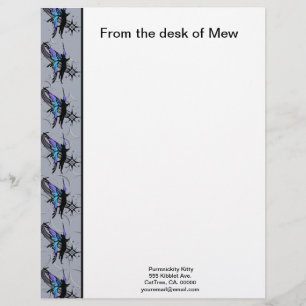 Papel Timbrado Estrela de Gato Cósmico