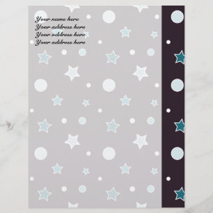 Papel Timbrado Estrelas Azuis
