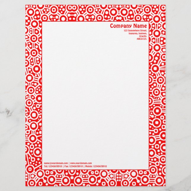Papel Timbrado ET Circuity - Vermelho (Frente)