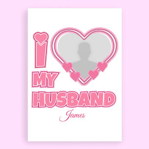 Papel Timbrado Eu Amo Meu Marido Personalizado – Adicionar Foto e