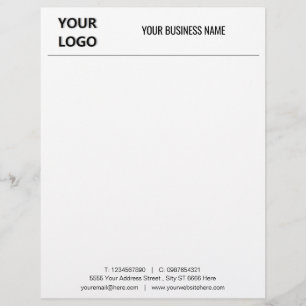 Papel Timbrado Exemplo de timbrado comercial personalizado com lo