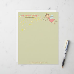 Papel Timbrado Fada & estrelas pessoais/cabeçalho doces do