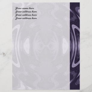 Papel Timbrado Fantasia Roxa Cabeçalho de Carta Personalizado
