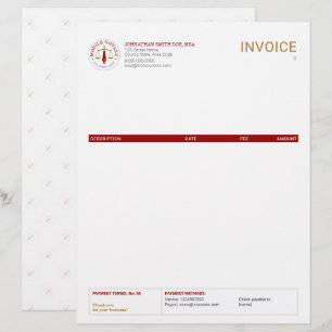 Papel Timbrado Fatura de Assinatura Legal de Notário Móvel em Ver