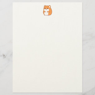 Papel Timbrado Feliz Hamster Letterhead