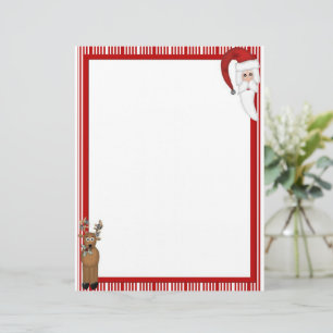 Papel Timbrado Feliz Papai noel de Natal