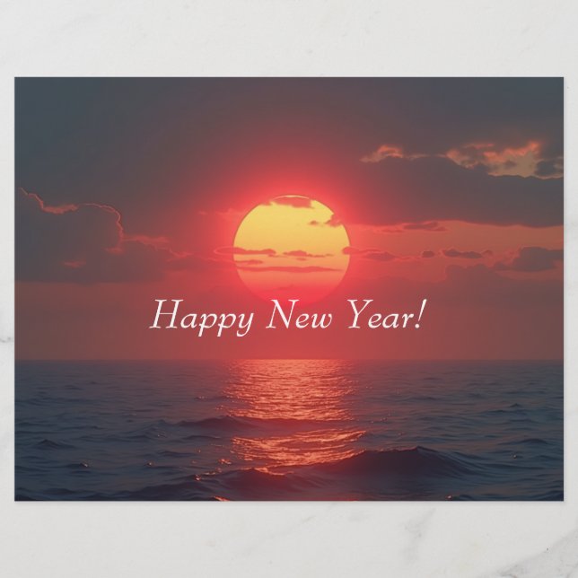 Papel Timbrado Felizes anos novos Letterhead (Frente)