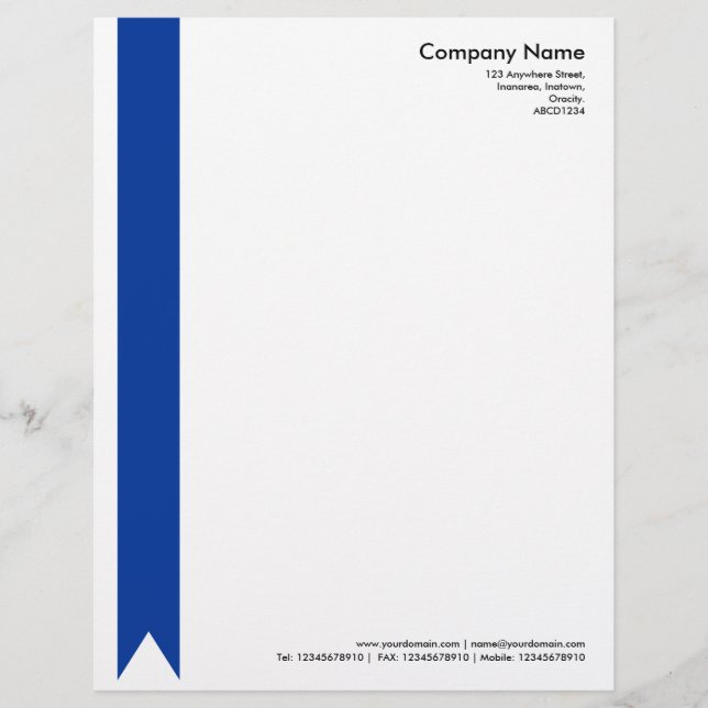 Papel Timbrado Fita - Azul Naval (Frente)