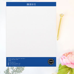 Papel Timbrado Fita Azul Profissional