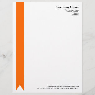 Papel Timbrado Fita - Laranja