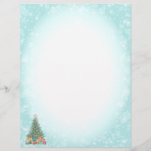 Papel Timbrado Flocos de neve letterhead