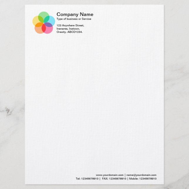 Papel Timbrado Flor de Filtro (Frente)