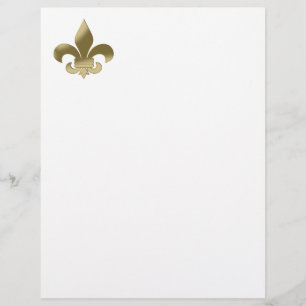 Papel Timbrado Flor de Lis