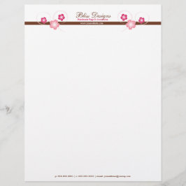 Papel Timbrado Flor do Flor do Flor de Cereja bonito