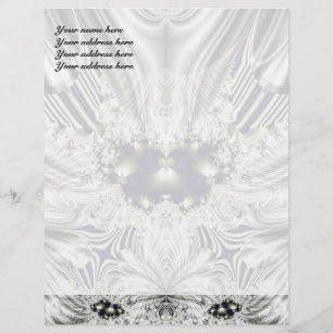 Papel Timbrado Flor Negra