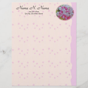 Papel Timbrado Flores de Árvore Redbud Letterhead