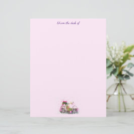 Papel Timbrado Flores e artigos de papelaria