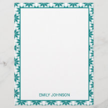 Flores teares nome personalizado branco